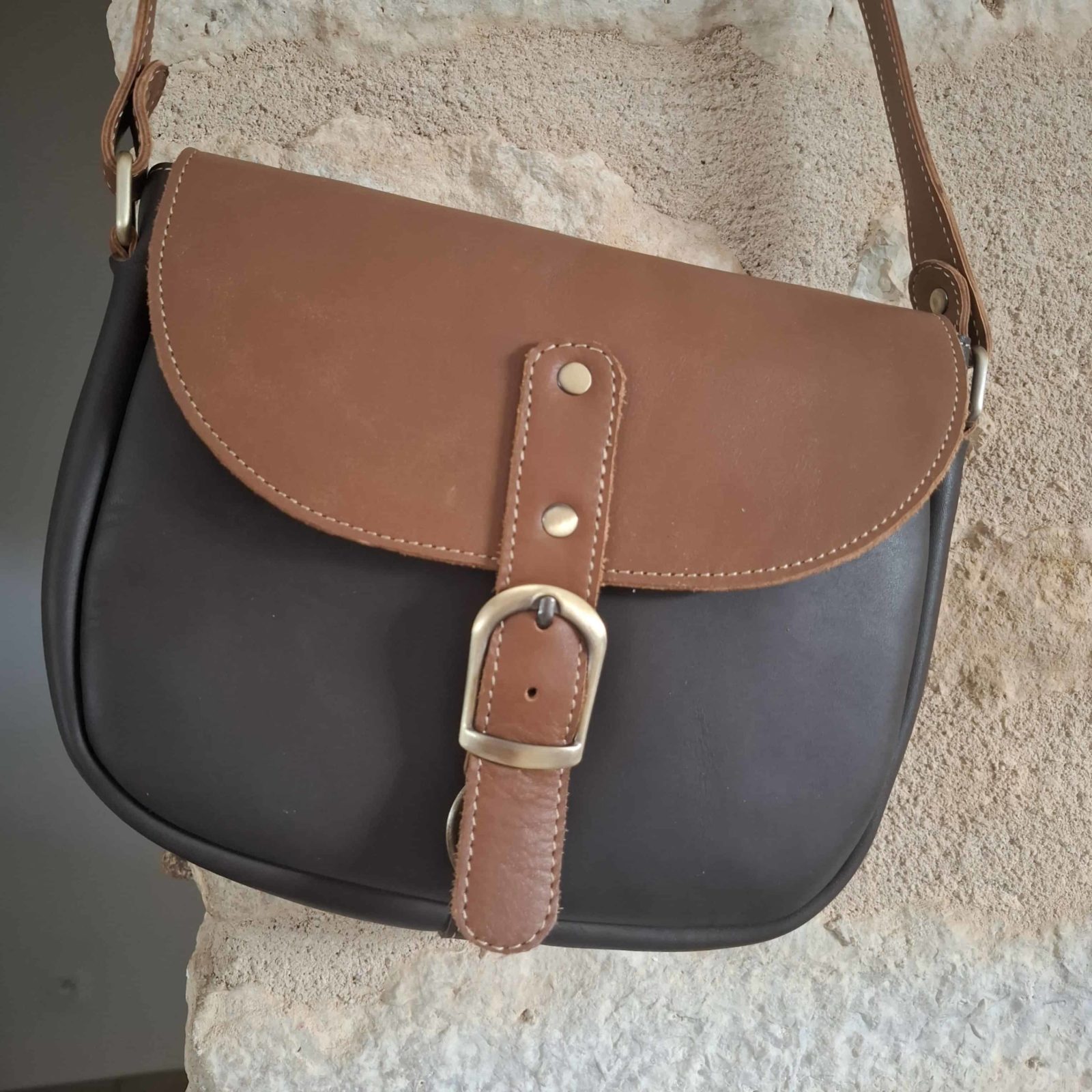 sac cuir marron pour femme
