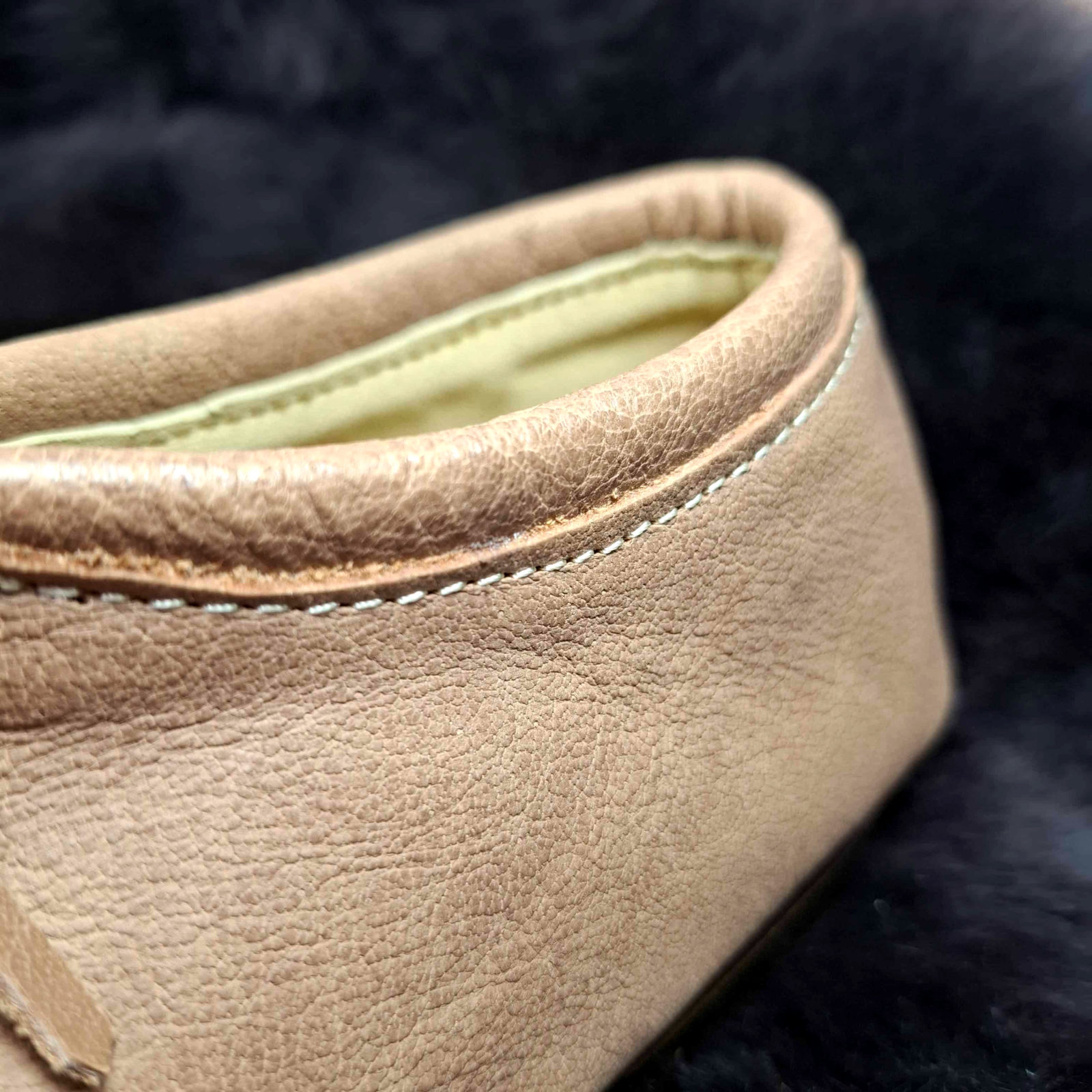 chaussures médiévales en cuir modèle Hildegarde