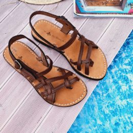 Sandales cuir marron Anna