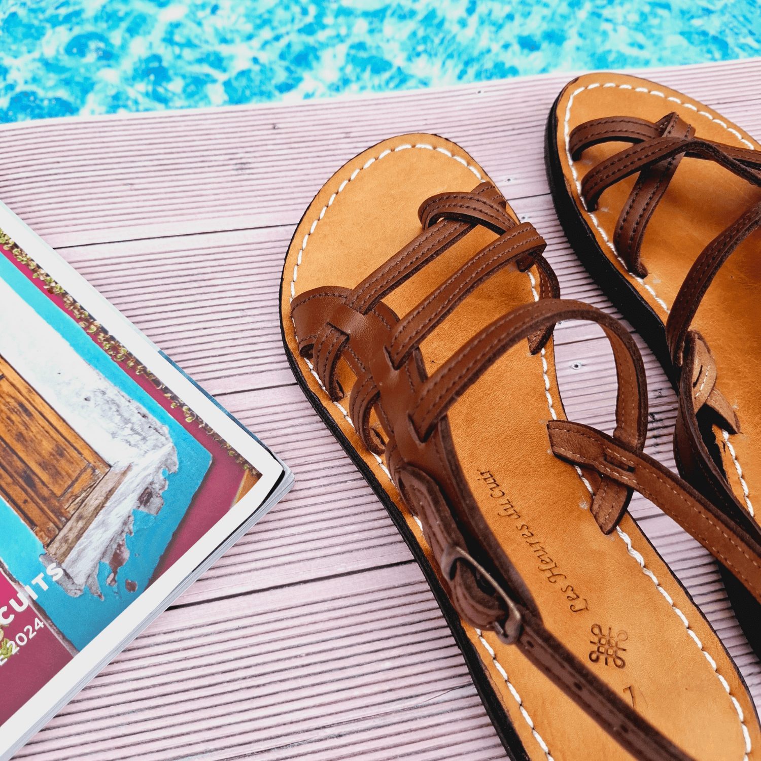 Sandales cuir marron Anna